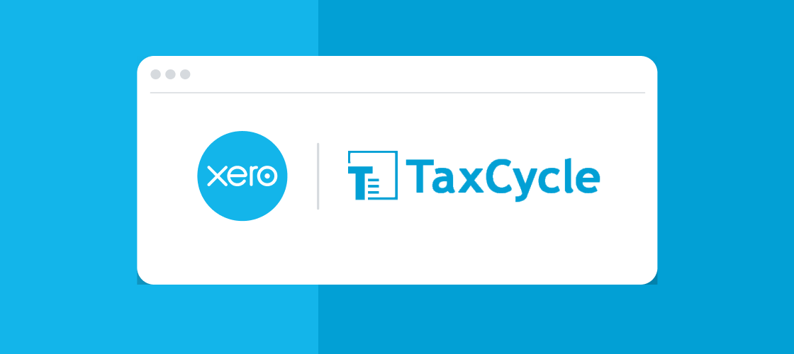 Xero logo and TaxCycle logo